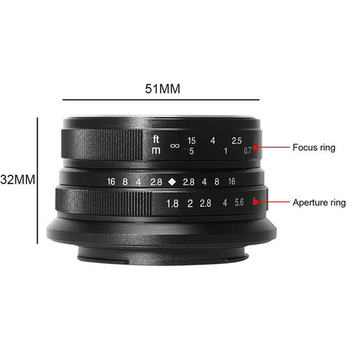 7Artisans 25mm F1.8 Lens (Sony E)