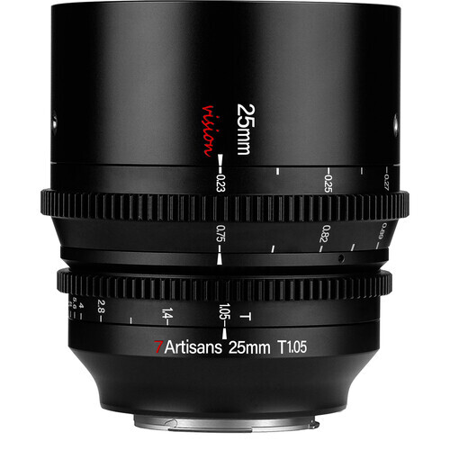 7Artisans 25mm T1.05 Vision Cine Lens (Canon RF-S)
