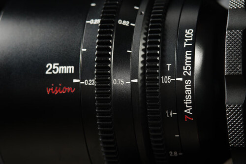 7Artisans 25mm T1.05 Vision Cine Lens (Canon RF-S)