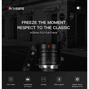 7Artisans 35mm F2.0 Mark II Lens (Leica M) - Thumbnail