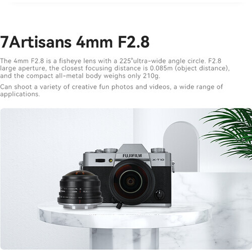 7Artisans 4mm F2.8 Lens (Sony E)