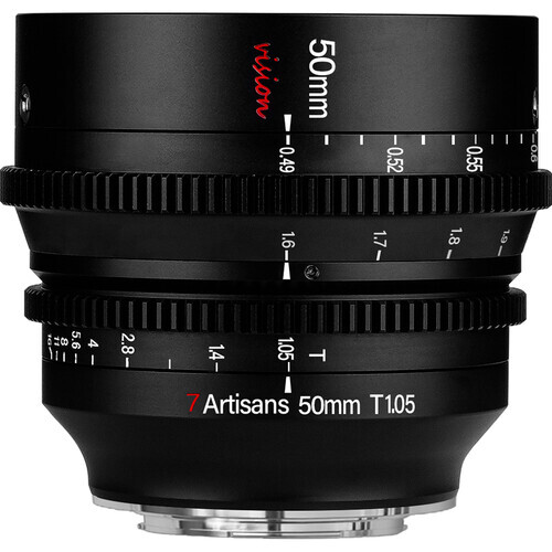 7Artisans 50mm T1.05 Vision Cine Lens (Sony E)