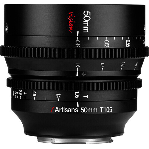 7Artisans 50mm T1.05 Vision Cine Lens (Sony E)