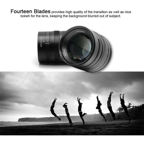 7Artisans 55mm F1.4 Lens (Sony E)
