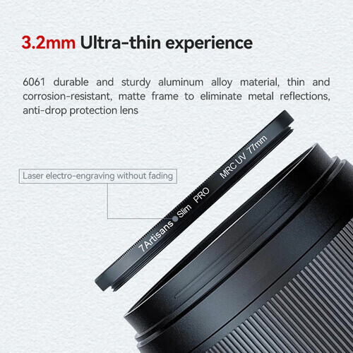 7Artisans 67mm MRC UV Filtre