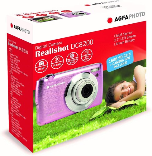 AgfaPhoto Realishot DC8200 Dijital Kamera (Pembe)