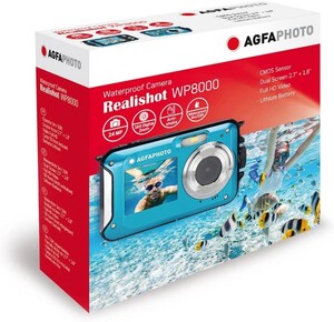 AgfaPhoto Realishot WP8000 Su Altı Fotoğraf Makinesi (Kırmızı) - Thumbnail