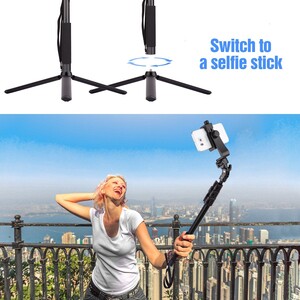 Andoer 120cm Uzatılabilir Selfie Çubuğu D8398 - Thumbnail