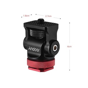 Andoer 180 Derece Döner Mini Top Kafa D6447R - Thumbnail
