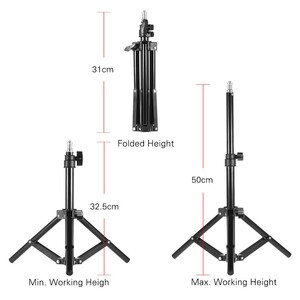 Andoer 50cm Alüminyum Alaşımlı Mini Işık Standı D4304 - Thumbnail