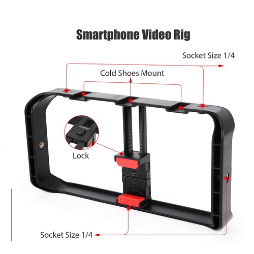 Andoer Akıllı Telefon Video Teçhizatı Kiti D9150