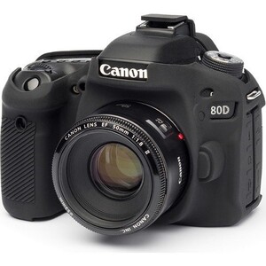 Andoer (Canon 80D) İçin Koruyucu Silikon Kılıf (Siyah) - Thumbnail