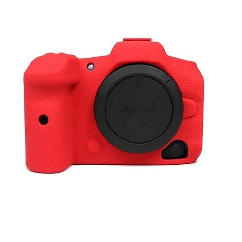 Andoer (Canon R5) İçin Koruyucu Silikon Kılıf (Kırmızı)