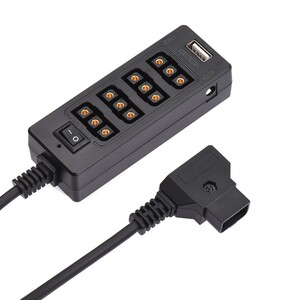 Andoer - Andoer D-Tap B Tipi Soket D-tap Erkek-8 Portlu Güç Kaplosu D9817
