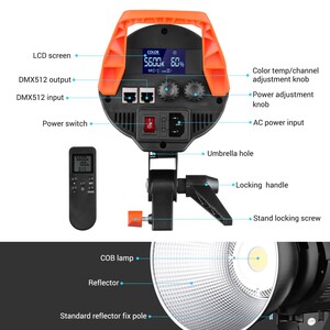 Andoer DL150 (150watt) Video Çekim Işığı 5600K D9214 - Thumbnail