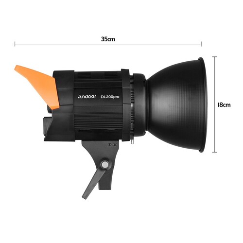 Andoer DL200 Pro (200watt) Video Çekim Işığı 3200K-5600K D10054