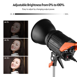 Andoer DL200 Pro (200watt) Video Çekim Işığı 3200K-5600K D10054 - Thumbnail