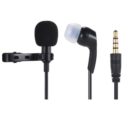 Andoer EY-511B Çok Yönlü Kondansatör Kulaklıklı Yaka Mikrofonu D4694B