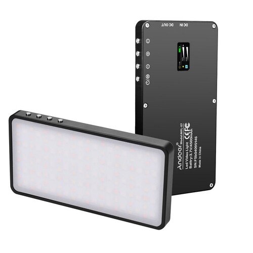 Andoer MFL-07 (10Watt) RGB LED Video Dolgu Işığı 3000K-6500K D8423