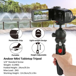 Andoer Mini Masaüstü Telefon Kamera Tripod D6226 - Thumbnail