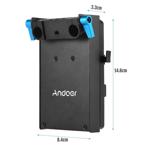 Andoer V Montaj V-Kilit Pil Plakası Adaptörü D6325