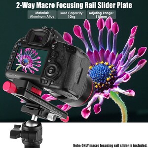 Andoer W-160 Makro Fotoğraf Tripod Başlığı - Thumbnail