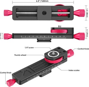 Andoer W-160 Makro Fotoğraf Tripod Başlığı - Thumbnail