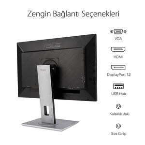 ASUS PROART PA248QV 24,1 IPS 1920x1200 5MS DP HDMI VGA USB VESA 100% sRGB, 100% Rec.709 Monitör - Thumbnail