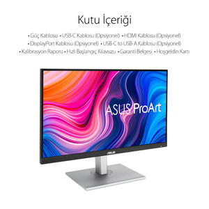 ASUS PROART PA278CV 27 2K IPS 2560x1440 5MS 75HZ DP HDMI USB Type-C - Thumbnail