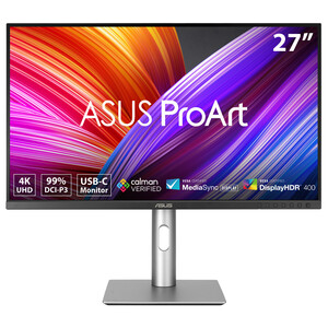 Asus - ASUS PROART PA279CRV 27 4K IPS HDR 3840 x 2160 5MS DP HDMI USB-C VESA 99% DCI-P3, 99% Adobe RGB, PIVOT PD 96W Monitör
