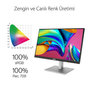 ASUS PROART PA279CV 27 4K IPS HDR 3840x2160 5MS DP HDMI USB TYPE-C - Thumbnail