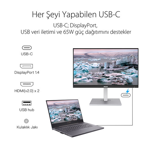 ASUS PROART PA279CV 27 4K IPS HDR 3840x2160 5MS DP HDMI USB TYPE-C