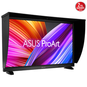 ASUS PROART PA32DC 32 OLED 4K 3840x2160 0.1MS DP HDMI USB-C USB VESA 99% DCI-P3, OTOMATİK KALİBRASYON, HDR-10, HLG Monitör - Thumbnail