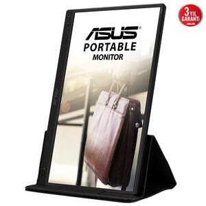 ASUS ZENSCREEN MB166C 15,6 TASINABILIR USB MONITOR IPS 1920x1080 5MS USB Type-C - Thumbnail