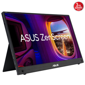 ASUS ZENSCREEN MB16AHG 15,6 IPS 1920x1080 3MS 144HZ Mini-HDMI USB-C MAT EKRAN, EYECARE Taşınabilir USB Monitör - Thumbnail