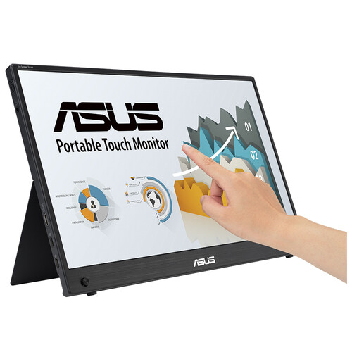ASUS ZENSCREEN MB16AHT 15,6 IPS 1920x1080 5MS Mini-HDMI USB-C 10 PARMAK DOKUNMATIK, DAHILI BATARYA, EYECARE Taşınabilir USB Monitör