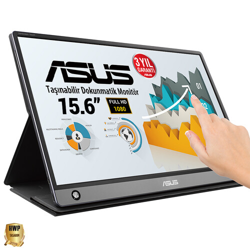 ASUS ZENSCREEN MB16AMT 15,6 TASINABILIR USB MONITOR IPS 1920x1080 5MS USB Type-C