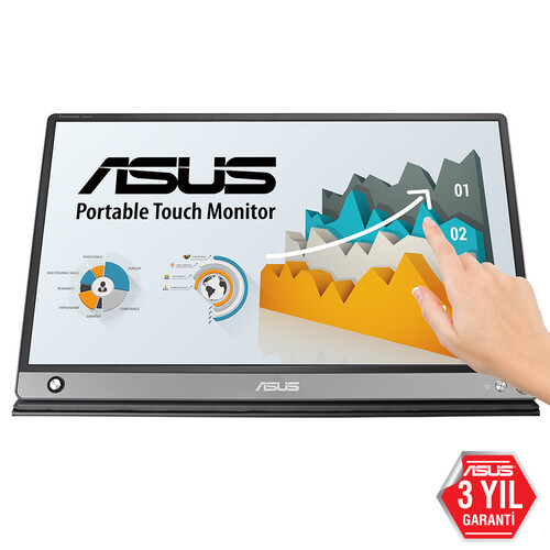 ASUS ZENSCREEN MB16AMT 15,6 TASINABILIR USB MONITOR IPS 1920x1080 5MS USB Type-C