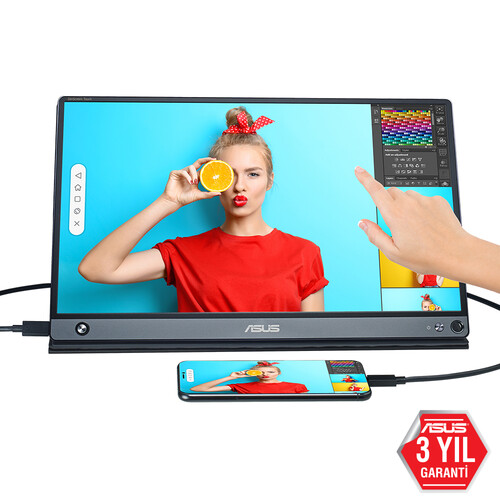 ASUS ZENSCREEN MB16AMT 15,6 TASINABILIR USB MONITOR IPS 1920x1080 5MS USB Type-C