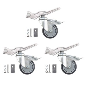 Avenger - Avenger Braked Wheel Set of 3 fits 20mmx20mm & 25mmx25mm CS A9000N
