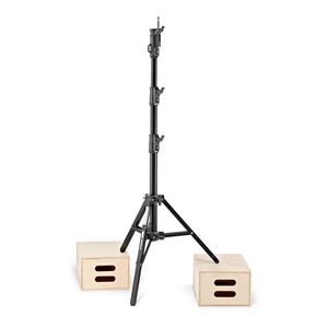 Avenger Combo Stand 20 Black 200 cm/78 in Alu Double Riser A1020B - Thumbnail