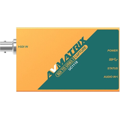 AVMATRIX UC1118 SDI to USB 3.1 Type-C Capture Kart