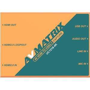 AVMatrix - AVMatrix UC1218-4K HDMI - USB-C 3.1 Capture Kart (1)