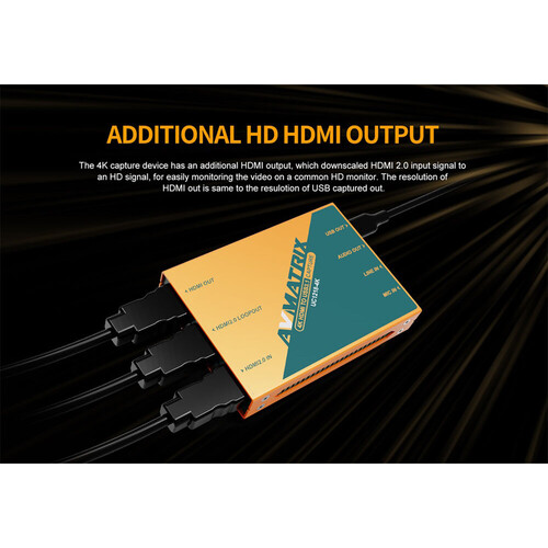 AVMatrix UC1218-4K HDMI - USB-C 3.1 Capture Kart