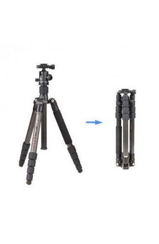 Benro C-0690T B00 Carbon Fiber Travel Angel Tripod Top Kafa ile