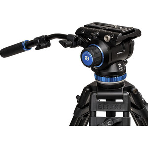 Benro C-373FBS8PRO Carbon Fiber Hidrolik Profesyonel Video Tripod Kit - Thumbnail