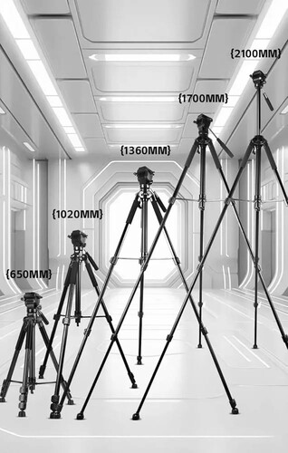BF Pro 333L Alüminyum -ABS Tripod 180-210cm + Tekerlekli Dolly