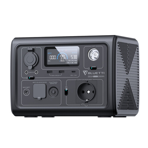 Bluetti EB3A Taşınabilir Güç İstasyonu (600W 268Wh)