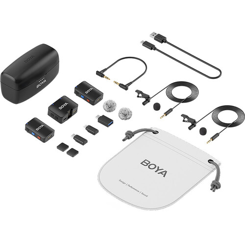 Boya Boyamic All-in-One Kablosuz İkili Kayıt Yaka Mikrofonu