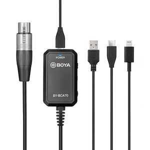 Boya - Boya BY-BCA70 48V Phantom Mobil XLR Mikrofon Kablo